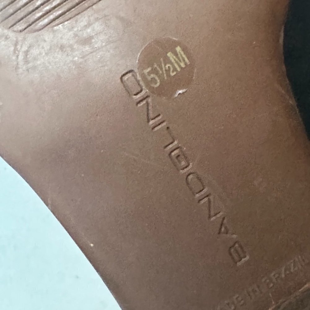 Bandolino Copper Embossed Flats Sandals Slip on Aligator Open Toe Crocodile 5.5 - Picture 7 of 8